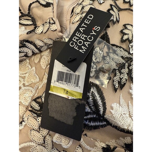 Marciano Los Angeles Womens Sz 14 Sequin Floral ￼Lace Overlay Dress - Picture 6 of 6